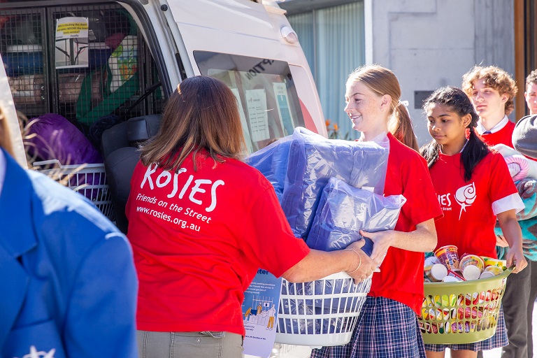 Students taking part in Rosie's program.
